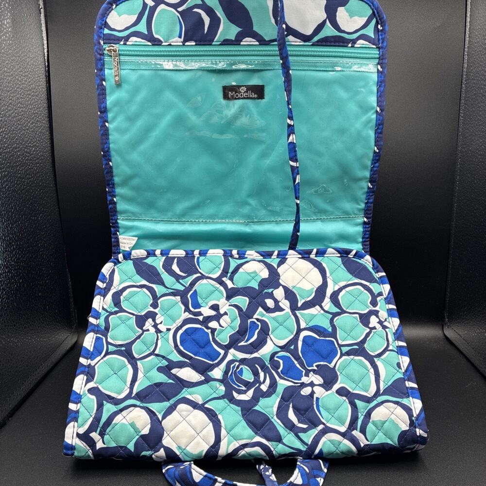 MODELLA Floral Print Cosmetic Makeup Folding Hanging Travel bag